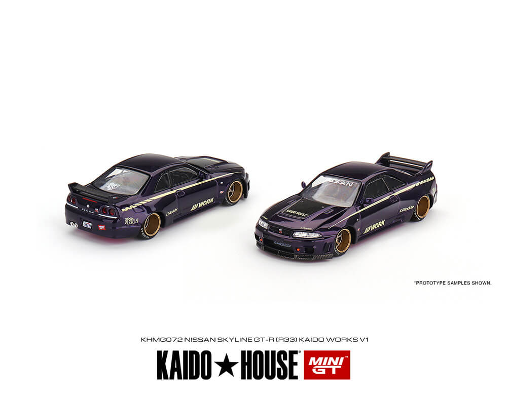 Kaido House Nissan R33-Purple front and back