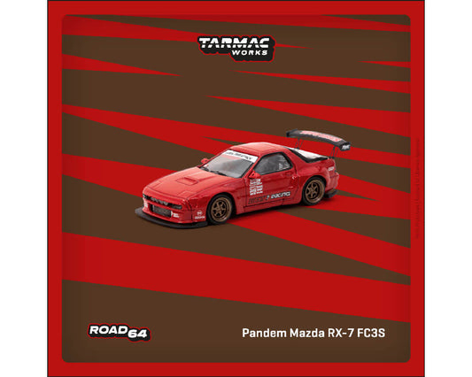 *Preorder* Tarmac Works Pandem Mazda RX-7 FC3S Red